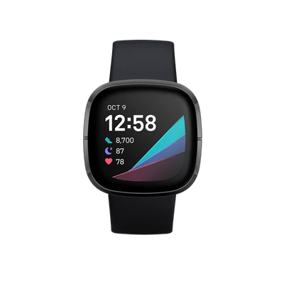 FITBIT Sense okosóra (Carbon / Graphite Stainless Steel)