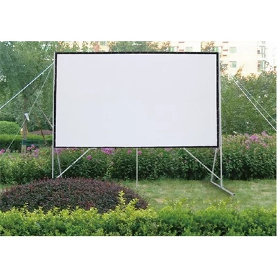 FUNSCREEN 180" (4:3) Fast-Fold, hordozható, feszített keretes vetítővászon (Méret: 274x366 cm)