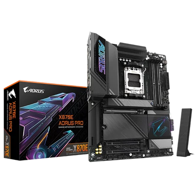 GIGABYTE Alaplap AM5 X870E AORUS PRO AMD X870, ATX