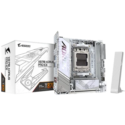 GIGABYTE Alaplap AM5 X870I AORUS PRO ICE AMD X870, mini-ITX