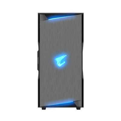 GIGABYTE Ház AORUS C300 Glass, GB-AC300G, Tápegység nélkül, Fekete
