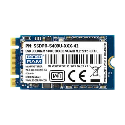 GOODRAM SSD M.2 SATA 2242 120GB, S400U