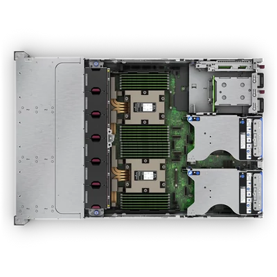 HPE rack szerver ProLiant DL385 Gen11, AMD EPYC 16C 9124 3.0GHz, 2x32GB, 2x480GB SSD, 8SFF, MR408i-o, 2x1000W