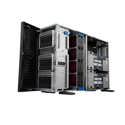 HPE torony szerver ProLiant ML350 Gen11, Xeon-S 12C 4510 2.40GHz, 2x32GB, 2x480GB SSD, 8SFF, MR408i-o, 2x1000W
