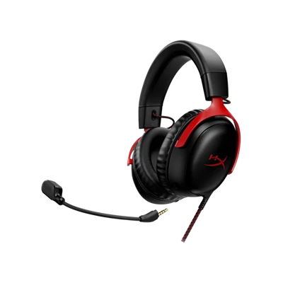 HP HYPERX vezetékes gaming fejhallgató Cloud III - fekete/piros