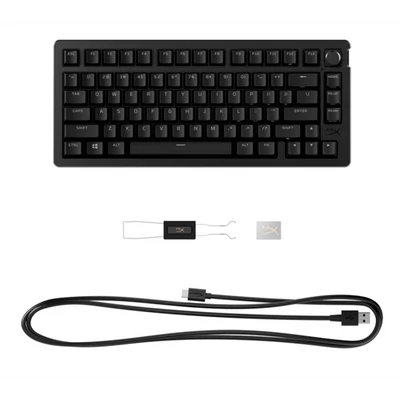 HP HYPERX vezetékes mechanikus gaming billentyűzet Alloy Rise 75  piros switch - brit lokalizáció