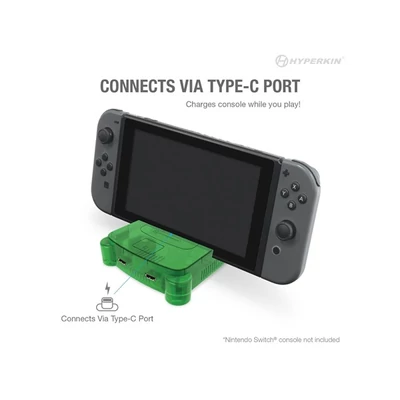 HYPERKIN RetroN S64 Nintendo Switch Dokkoló, Zöld