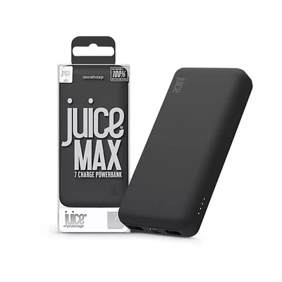 JUICE UNIVERZÁLIS HORDOZHATÓ, ASZTALI AKKUMULÁTOR TÖLTŐ - ECO MAX POWER BANK - 2XUSB +TYPE-C - 20.000 MAH - FEKETE