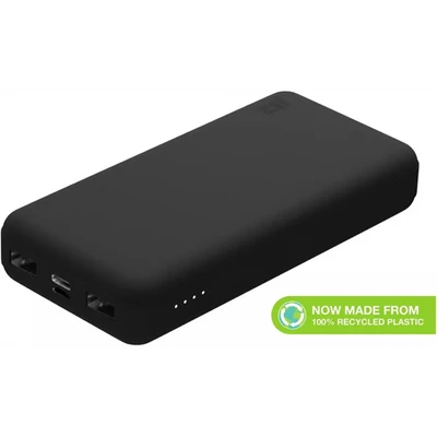 JUICE UNIVERZÁLIS HORDOZHATÓ, ASZTALI AKKUMULÁTOR TÖLTŐ - ECO MAX POWER BANK - 2XUSB +TYPE-C - 20.000 MAH - FEKETE