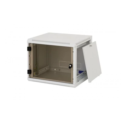 KELINE Faliszekrény 9U 600x495mm mély 19", Levehető és zárható oldalfalakkal