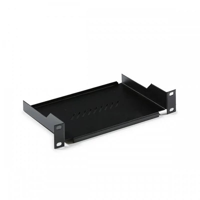 KELINE Fix polc 1U 140mm mély 10", Fekete