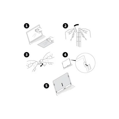 KENSINGTON Monitorszűrő (Privacy Screen Filter for 14" Laptops 16:10 - 2-Way Removable)