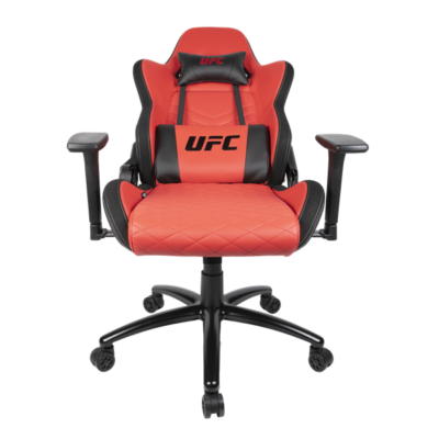 KONIX - UFC "Elite" Gaming Szék Fejtámasszal + Deréktámasszal, Fekete-Piros