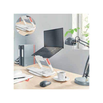 LEITZ, Laptop állvány, állítható,  "Ergo", fehér