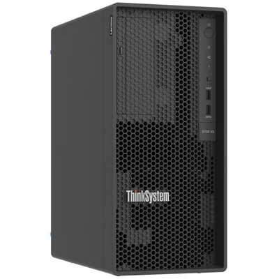 LENOVO torony szerver - ST50 V3 (3.5"), 4C E-2414 2.6Ghz, 1x16GB, 2x 960GB RI SSD, SW RAID, XCC2: Std, 500W.
