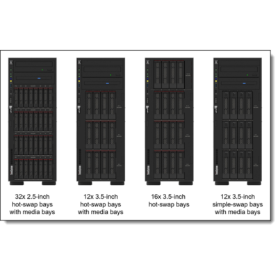 LENOVO torony szerver ThinkSystem ST650 V2 (2.5"), 1x 16C S4314 2.4GHz, 1x32GB, NoHDD, 9350-8i, XCC E, (1+0).