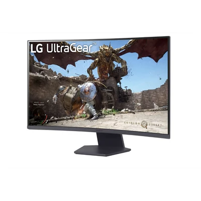 LG Ívelt monitor 31,5" 32GS60QC, 2560x1440, 16:9, 300cd/m2, 1ms, 2xHDMI/DisplayPort, 180Hz, HDR10