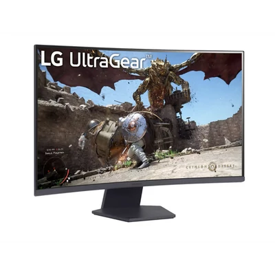 LG Ívelt monitor 31,5" 32GS60QC, 2560x1440, 16:9, 300cd/m2, 1ms, 2xHDMI/DisplayPort, 180Hz, HDR10