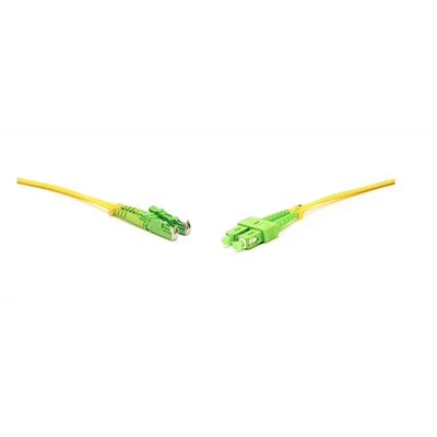 LINKEASY Duplex patch kábel  2 x E2000/APC + 2 x SC/APC csatlakozóval, 3mm duplex core 9/125 LSZH, 0.5 m