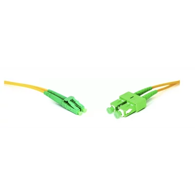 LINKEASY Duplex patch kábel  2 x SC/APC + 2 x LC/APC csatlakozóval, 3mm duplex core 9/125 LSZH, 15 m