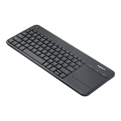 LOGITECH Billentyűzet - K400 Plus Vezeték Nélküli Touch Fekete, US
