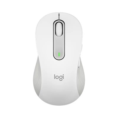 LOGITECH Egér - M650 Signature Vezeték Nélküli Optikai (Large) balkezes, Piszkosfehér