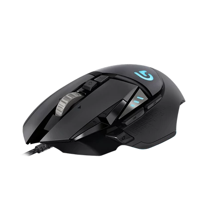 LOGITECH Egér - G502 Lightsync RGB Vezetékes Gaming, Fekete