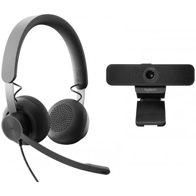 LOGITECH Videókonferencia csomag - Zone Wired Fejhallgató + C925E Webkamera UC verzió
