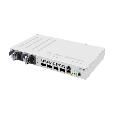 MIKROTIK Cloud Router Switch 1x100Mbps + 4x100Gbit QSFP28, Menedzselhető, Rackes - CRS504-4XQ-IN