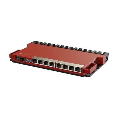MIKROTIK Vezetékes Router 8x1000Mbps + 1x2500Mbps SFP, 1xUSB3.0,  Menedzselhető, Rackes - L009UiGS-RM