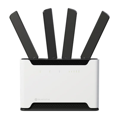 MIKROTIK Wireless Router DualBand, 4x1000Mbps+ 1x2,5Gbps, Chateau 5G, 1xMicroSIM, Asztali - S53UG+M-5HAXD2HAXD-TC&RG50