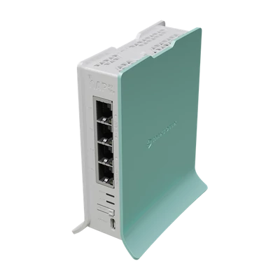 MIKROTIK Wireless Router RouterBOARD hAP ax lite,  2,4GHz, 4x1000Mbps,  AX600, WiFi6, Menedzselhető, Asztali - L41G-2AXD