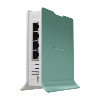 MIKROTIK Wireless Router RouterBOARD hAP ax lite,  2,4GHz, 4x1000Mbps,  AX600, WiFi6, Menedzselhető, Asztali - L41G-2AXD