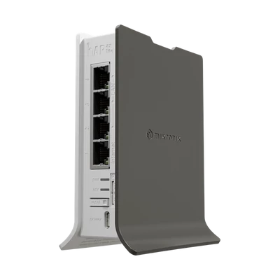 MIKROTIK Wireless Router hAP ax lite LTE6, 2,4GHz, 4x1000Mbps,  AX600, WiFi6, Menedzselhető, Asztali