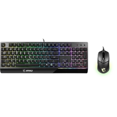 MSI ACCY VIGOR GK30 COMBO Gaming Keyboard + Optical Mouse, HUN, Black