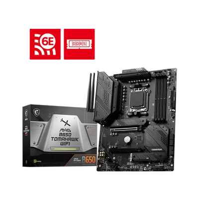 MSI Alaplap AM5 MAG B650 TOMAHAWK WIFI AMD B650, ATX