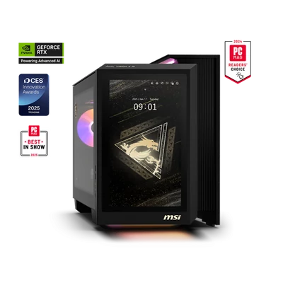 MSI GAMING DT MEG Vision X AI 2NVZ9-046EU, Ultra 9 285K, 128GB, 2TB, RTX 5090 32GB, 1200W, Liquid, Win11H, 13" FHD panel