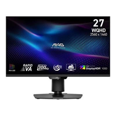 MSI Monitor GAMING MAG 274QPF X30MV RapidVA 27" WQHD 2560x1440, 1000:1 CR, 400cd/m2, 1ms, 300Hz, DP, 2x HDMI