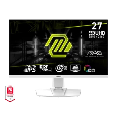 MSI Monitor GAMING MAG 274URFW 27" Rapid IPS UHD 3840x2160, 16:9, 1000:1, 160Hz, 0,5ms, 2x HDMI, DP, USB-C, White