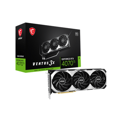 MSI Videokártya PCI-Ex16x nVIDIA RTX 4070 TI VENTUS 3X E 12GB OC DDR6X