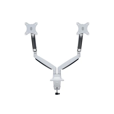 MULTIBRACKETS 2 karos asztali konzol, M Deskmount Gas Spring Dual White (15-27", max.VESA: 100x100 mm, 9 kg)