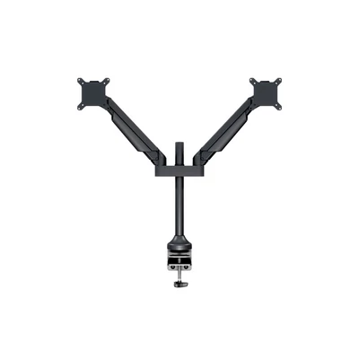 MULTIBRACKETS 2 karos asztali konzol, M VESA Gas Lift Arm Dual Black (15-32", max.VESA: 100x100 mm, 10 kg)