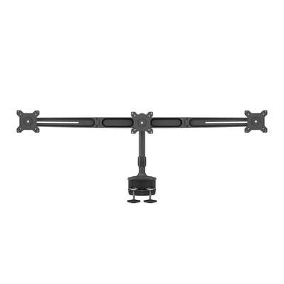 MULTIBRACKETS Asztali konzol (3 képernyős rögzítőkar), M VESA Desktopmount Triple Desk Clamp 15-24" (max.VESA:100x100mm)