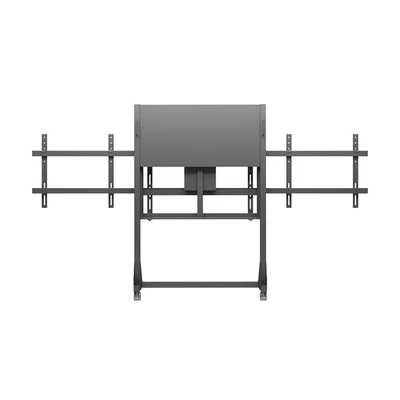 MULTIBRACKETS Gurulós motoros 2 karos padlóállvány, M Motorized Floorstand Dual Screen 160 kg Black SD (max. 2x84")