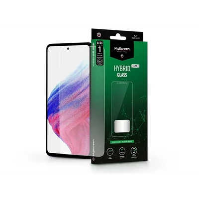 MYSCREEN PROTECTOR SAMSUNG A525F GALAXY A52/A52 5G/A52S/A53 RUGALMAS ÜVEG KÉPERNYŐVÉDŐ FÓLIA - TRANSPARENT