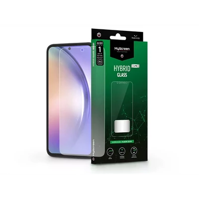 MYSCREEN PROTECTOR SAMSUNG SM-A546 GALAXY A54 5G RUGALMAS ÜVEG KÉPERNYŐVÉDŐ FÓLIA - HYBRID GLASS LITE - TRANSPARENT