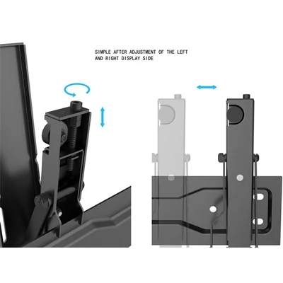 MULTIBRACKETS Fali konzol, M VESA Wallmount Super Slim Tilt 400 MAX (32-55", max.VESA: 400x400 mm, 35 kg)