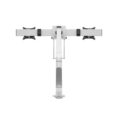MULTIBRACKETS Gas Lift asztali konzol (2 képernyős rögzítőkar), M VESA Gas Lift Arm Single White w. Duo Crossbar (15-28"