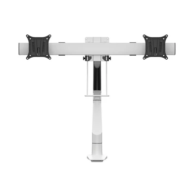 MULTIBRACKETS Gas Lift asztali konzol (2 képernyős rögzítőkar), M VESA Gas Lift Arm Single White w. Duo Crossbar (15-28"