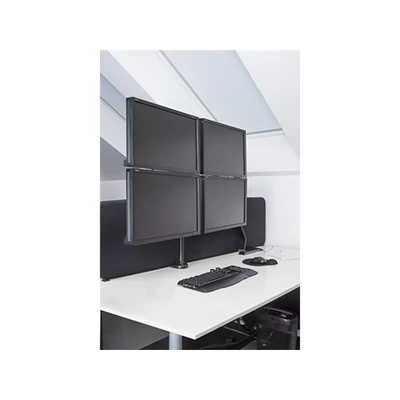 MULTIBRACKETS 4 karos asztali konzol, M VESA Gas Lift Arm Quad White (15-32", max.VESA: 100x100 mm, 10 kg)